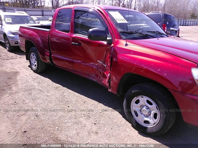 5TETX22N17Z347053 - 2007 TOYOTA TACOMA ACCESS CAB Марун фото 6