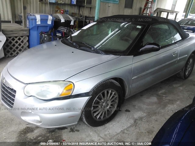 1C3EL55R75N646006 - 2005 CHRYSLER SEBRING TOURING SILVER photo 2