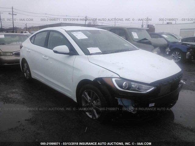 5NPD84LF4JH300436 - 2018 HYUNDAI ELANTRA SEL/VALUE/LIMITED WHITE photo 1