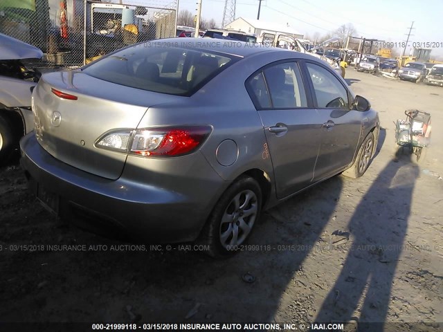 JM1BL1UG5B1437082 - 2011 MAZDA 3 I SILVER photo 4