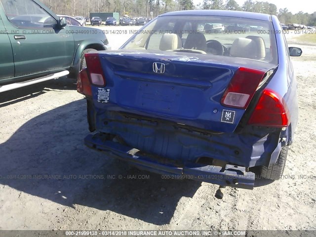 1HGES16335L001125 - 2005 HONDA CIVIC DX VP 蓝色 照片 6