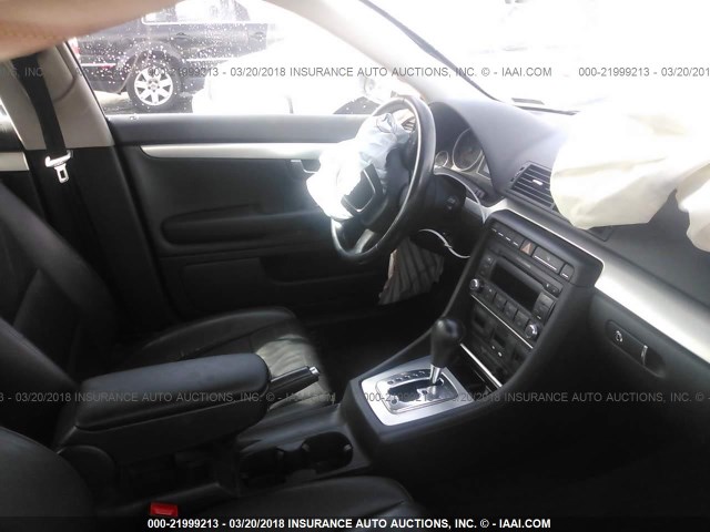 WAUAF78E18A070282 - 2008 AUDI A4 2.0T GRAY photo 5