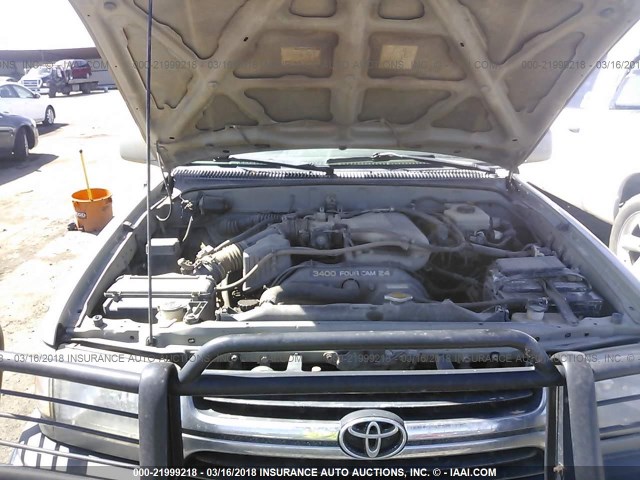 JT3GN86R220221742 - 2002 TOYOTA 4RUNNER SR5 GOLD photo 10