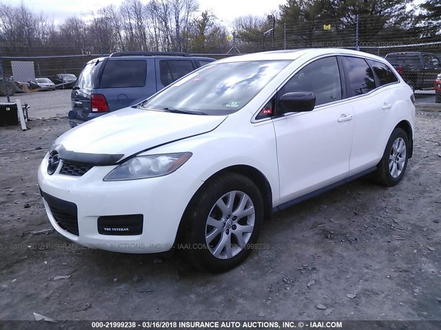 JM3ER293X70118532 - 2007 MAZDA CX-7 WHITE photo 2