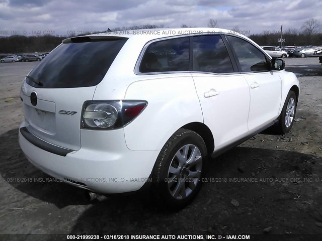 JM3ER293X70118532 - 2007 MAZDA CX-7 WHITE photo 4