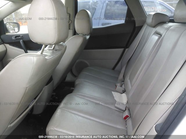 JM3ER293X70118532 - 2007 MAZDA CX-7 WHITE photo 8