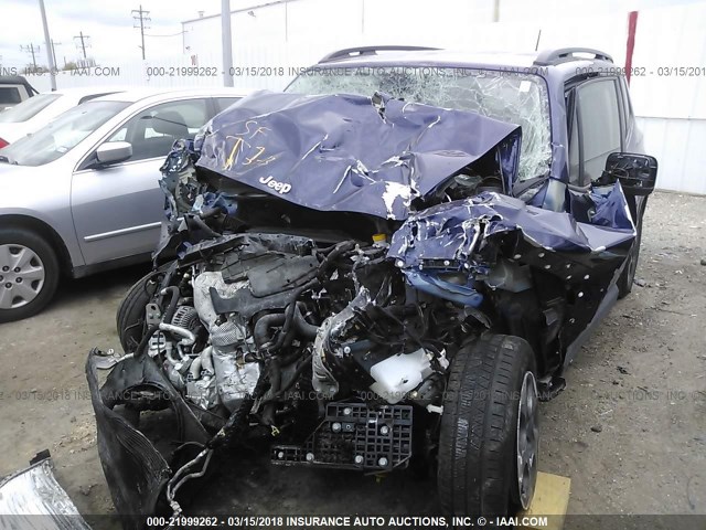 ZACCJAAT2GPD71626 - 2016 JEEP RENEGADE SPORT Կապույտ լուսանկար 2