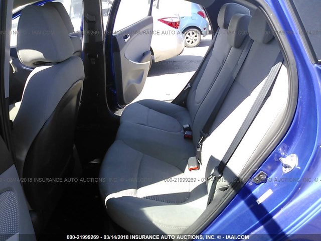 KMHCT4AE9DU452772 - 2013 HYUNDAI ACCENT GLS/GS BLUE photo 8