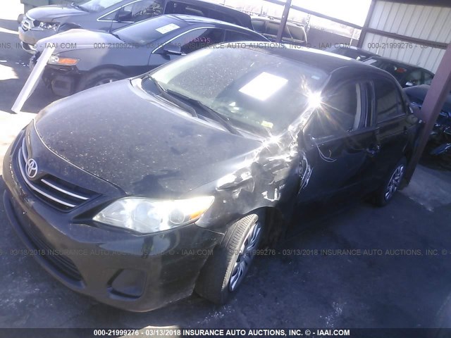 5YFBU4EE0DP116612 - 2013 TOYOTA COROLLA S/LE BLACK photo 2