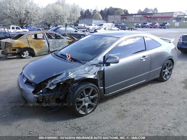 2HGFG21546H702260 - 2006 HONDA CIVIC SI GRAY photo 2