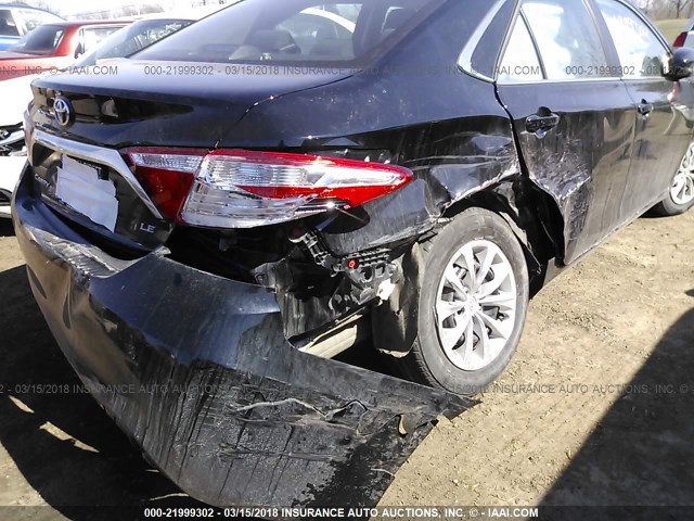 4T1BF1FK7HU671851 - 2017 TOYOTA CAMRY LE/XLE/SE/XSE BLACK photo 6