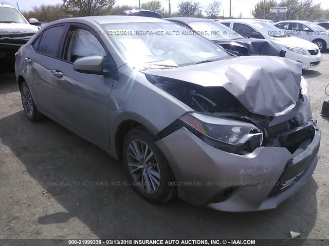 5YFBURHEXEP042707 - 2014 TOYOTA COROLLA L/LE/LE PLS/PRM/S/S PLS TAN photo 1