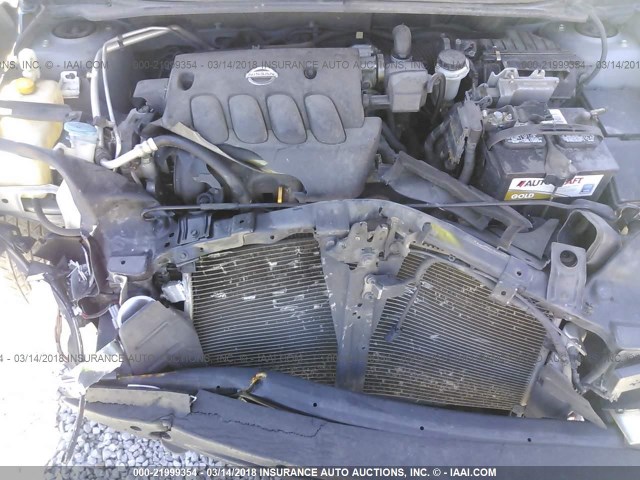 3N1AB61E08L627374 - 2008 NISSAN SENTRA 2.0/2.0S/2.0SL GRAY photo 10