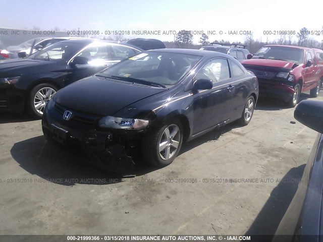 2HGFG12948H525126 - 2008 HONDA CIVIC EXL შავი ფოტო 2