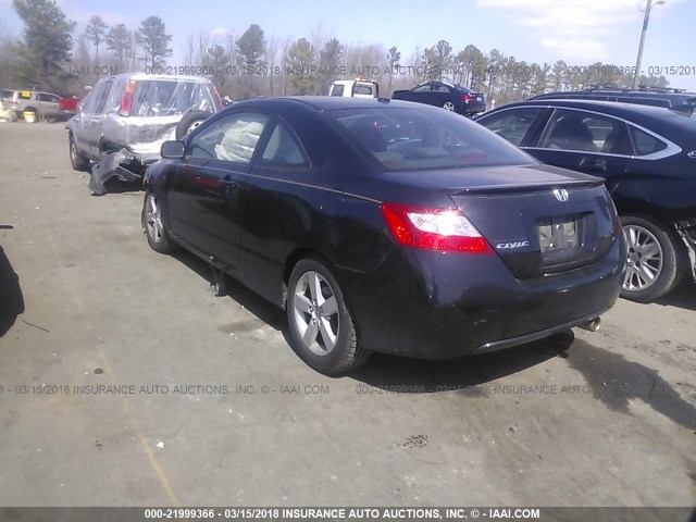 2HGFG12948H525126 - 2008 HONDA CIVIC EXL შავი ფოტო 3