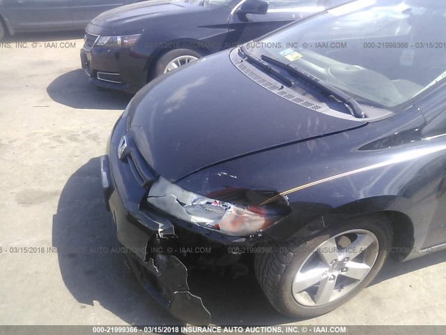 2HGFG12948H525126 - 2008 HONDA CIVIC EXL შავი ფოტო 6