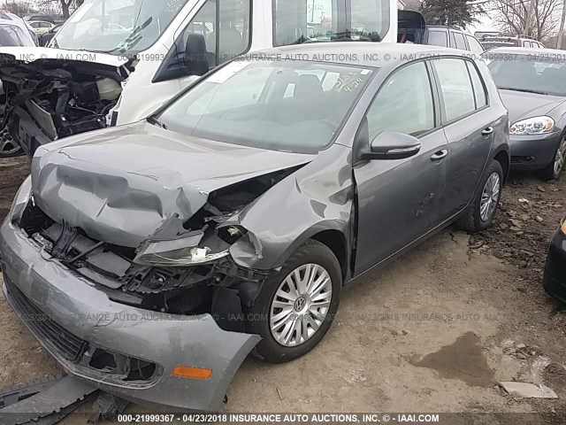 WVWDB7AJ0EW011385 - 2014 VOLKSWAGEN GOLF 灰色 照片 2