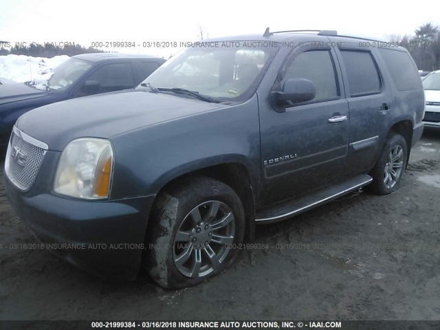 1GKFK63897J192925 - 2007 GMC YUKON DENALI BLUE photo 2