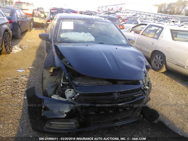 1C3CDFAA1FD433683 - 2015 DODGE DART SE BLACK photo 6