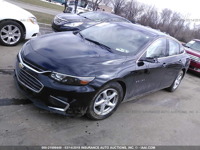 1G1ZB5ST0HF227812 - 2017 CHEVROLET MALIBU LS შავი ფოტო 2
