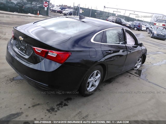1G1ZB5ST0HF227812 - 2017 CHEVROLET MALIBU LS შავი ფოტო 4