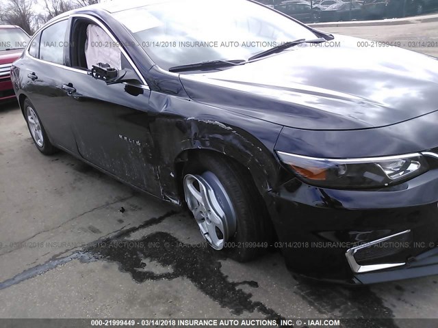 1G1ZB5ST0HF227812 - 2017 CHEVROLET MALIBU LS შავი ფოტო 6