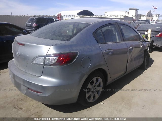 JM1BL1TF9D1846326 - 2013 MAZDA 3 I SILVER photo 4