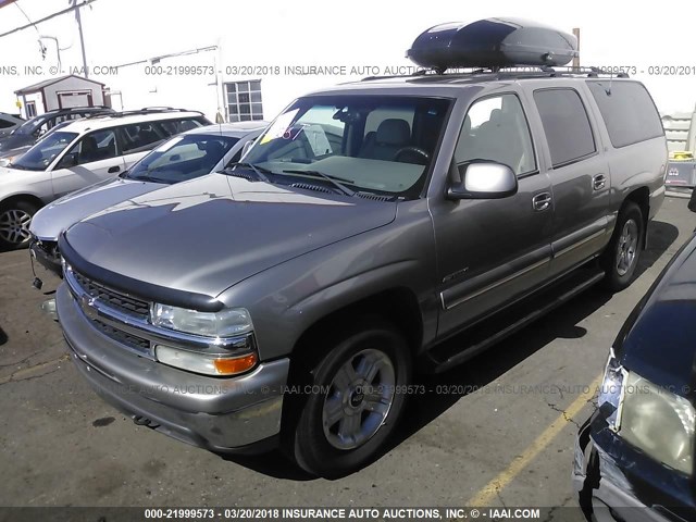 3GNFK16T7YG207110 - 2000 CHEVROLET SUBURBAN K1500 GRAY photo 2