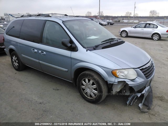 2C4GP54L05R259063 - 2005 CHRYSLER TOWN & COUNTRY TOURING BLUE photo 1