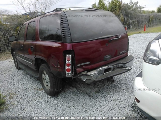 1GNEC13T05R197982 - 2005 CHEVROLET TAHOE C1500 RED photo 6