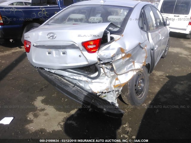 KMHDU4AD0AU108476 - 2010 HYUNDAI ELANTRA BLUE/GLS/SE SILVER photo 6