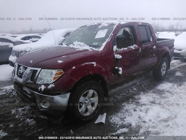 1N6AD0EV3BC430505 - 2011 NISSAN FRONTIER S/SV/SL/PRO-4X RED photo 2