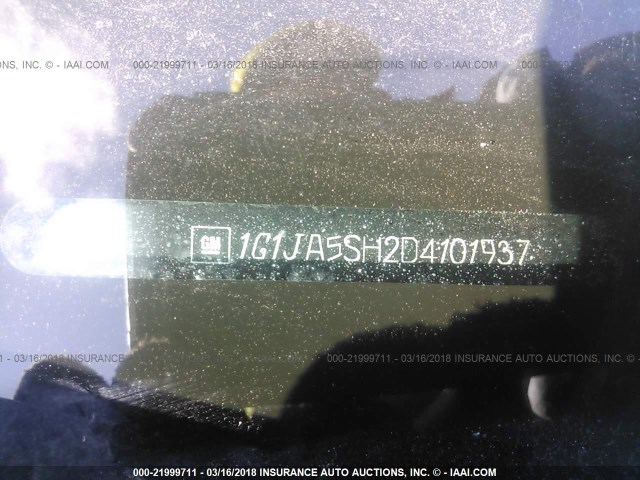 1G1JA5SH2D4101937 - 2013 CHEVROLET SONIC LS RED photo 9