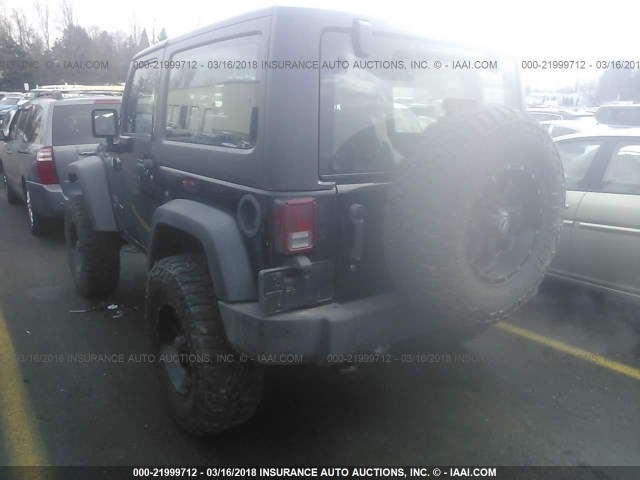 1C4AJWAG3CL222907 - 2012 JEEP WRANGLER SPORT შავი ფოტო 3