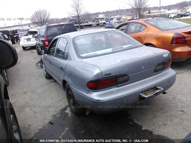 1Y1SK5264VZ448709 - 1997 GEO PRIZM LSI GRAY photo 3