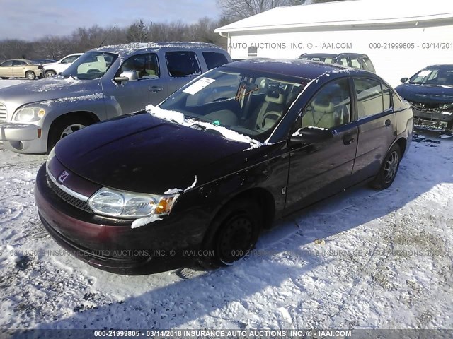 1G8AG52F13Z108622 - 2003 SATURN ION LEVEL 1 MAROON photo 2