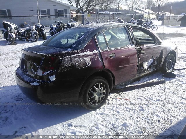 1G8AG52F13Z108622 - 2003 SATURN ION LEVEL 1 MAROON photo 4