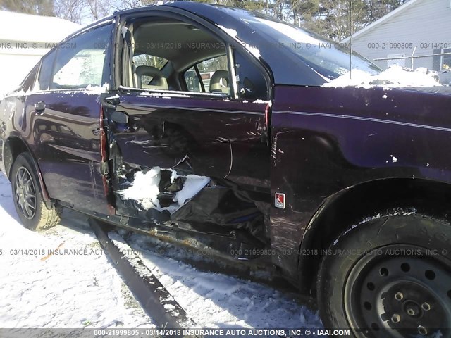 1G8AG52F13Z108622 - 2003 SATURN ION LEVEL 1 MAROON photo 6