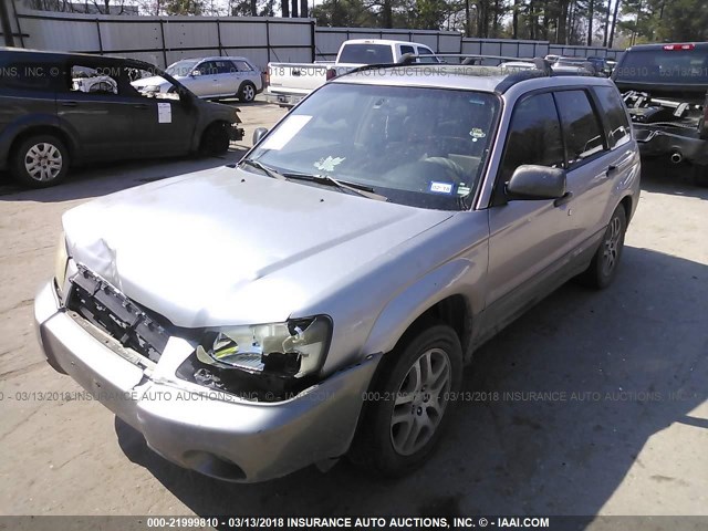 JF1SG67635H728203 - 2005 SUBARU FORESTER 2.5XS LL BEAN SILVER photo 2