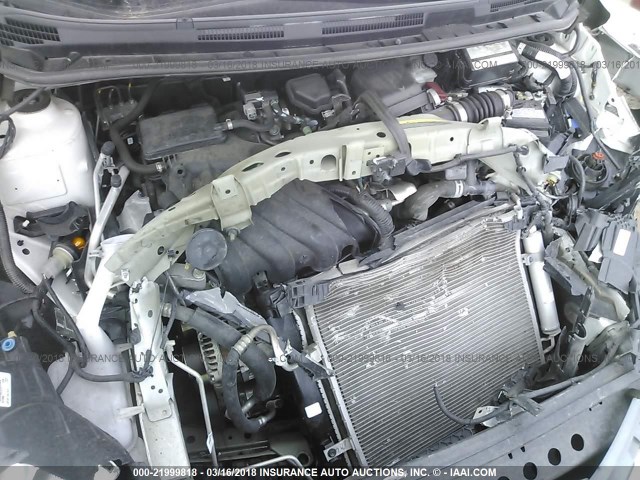 3N1CE2CP3FL413824 - 2015 NISSAN VERSA NOTE S/S PLUS/SV/SL/SR WHITE photo 10