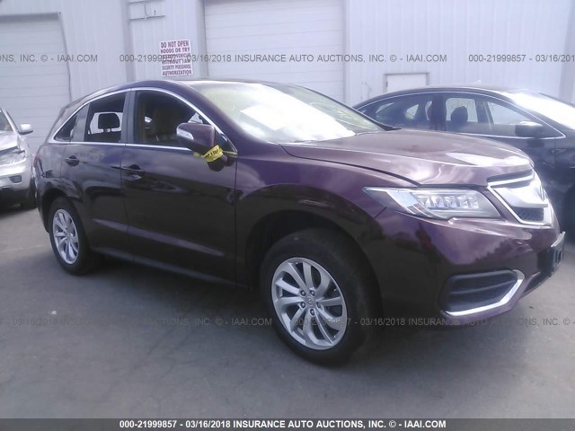 5J8TB4H38GL021024 - 2016 ACURA RDX RED photo 1