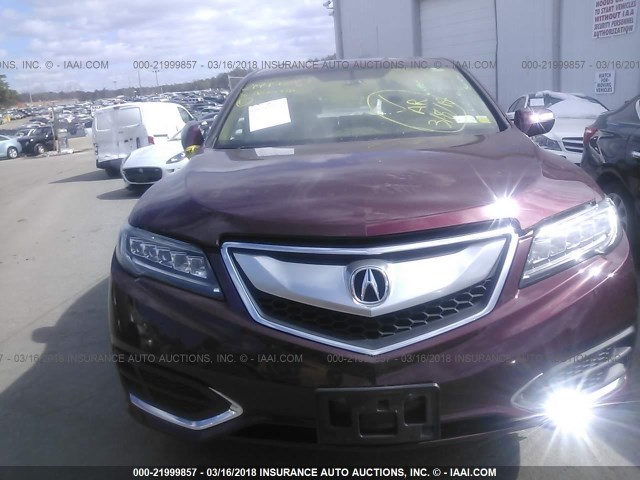 5J8TB4H38GL021024 - 2016 ACURA RDX RED photo 6