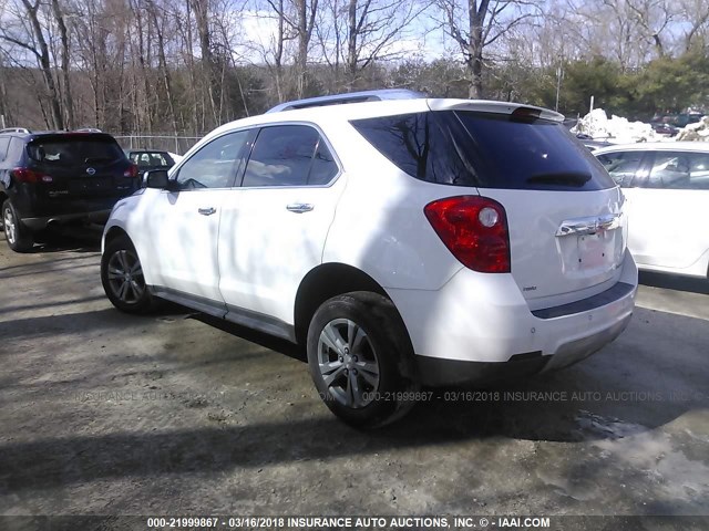 2GNFLGEKXD6315400 - 2013 CHEVROLET EQUINOX LTZ WHITE photo 3