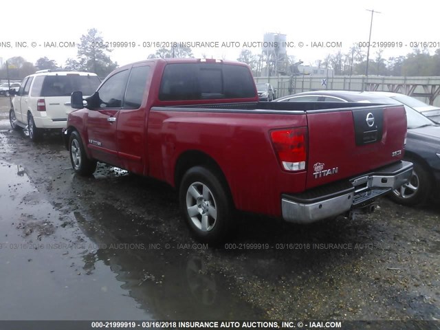 1N6BA06A77N243563 - 2007 NISSAN TITAN XE/SE/LE RED photo 3