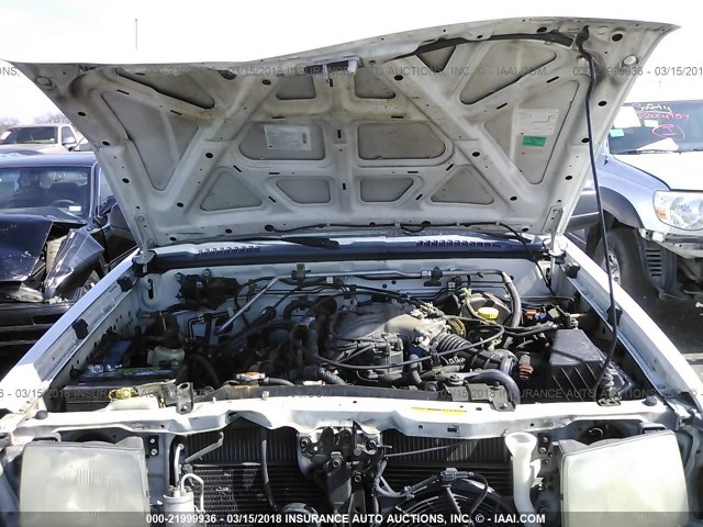 5N1ED28T11C529764 - 2001 NISSAN XTERRA XE/SE WHITE photo 10