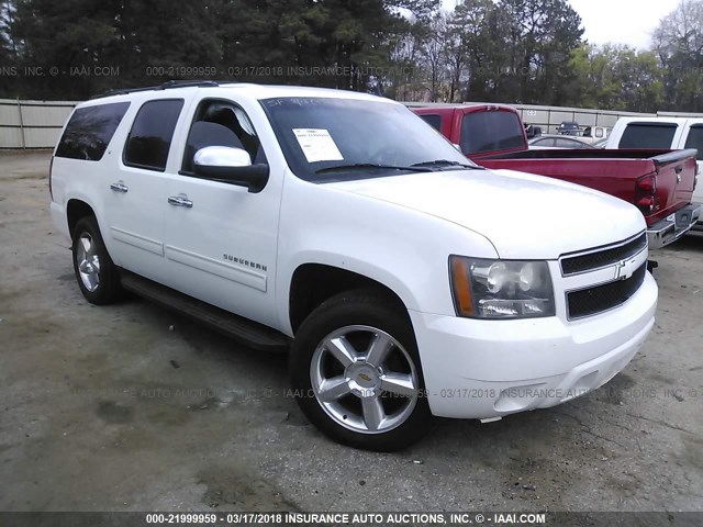 1GNUCJE0XAR170538 - 2010 CHEVROLET SUBURBAN C1500 LT WHITE photo 1