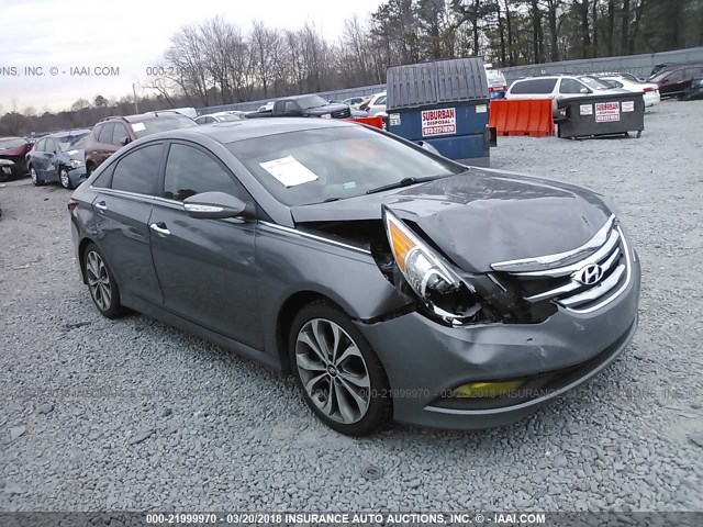 5NPEC4AC5EH926952 - 2014 HYUNDAI SONATA SE/LIMITED GRAY photo 1