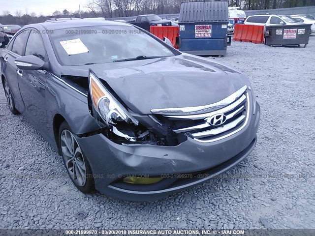 5NPEC4AC5EH926952 - 2014 HYUNDAI SONATA SE/LIMITED GRAY photo 6