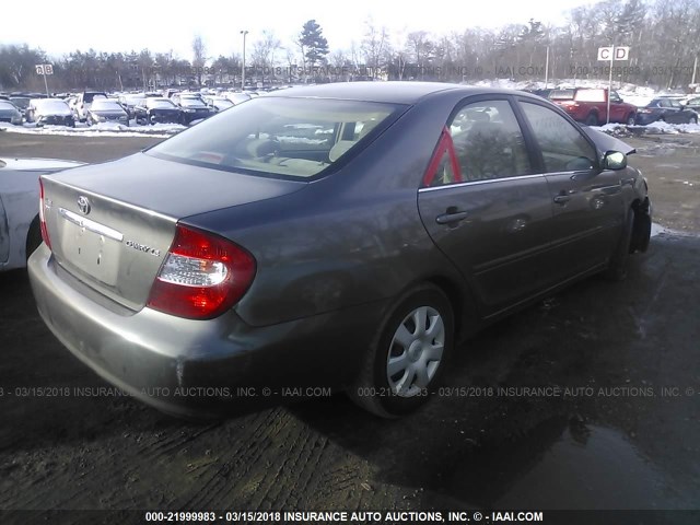 4T1BE32K04U832524 - 2004 TOYOTA CAMRY LE/XLE/SE BROWN photo 4