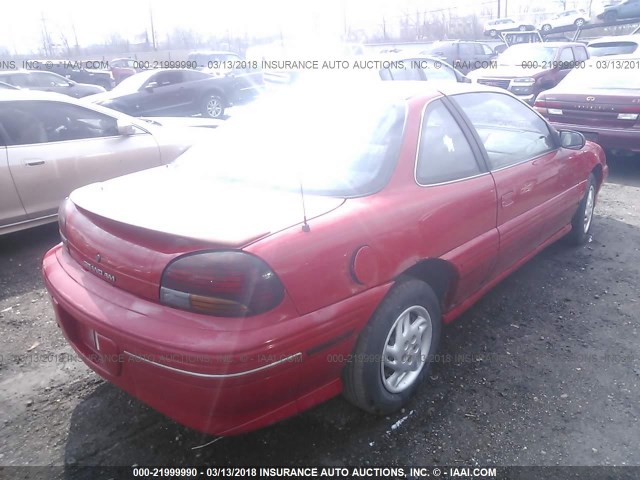 1G2NE12T0WC746142 - 1998 PONTIAC GRAND AM SE RED photo 4